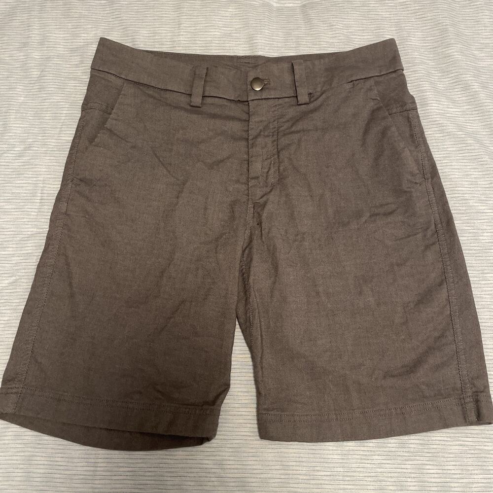 Lululemon ABC Classic-Fit Shorts 9” Stretch Cotton VersaTwill Grey Size 30